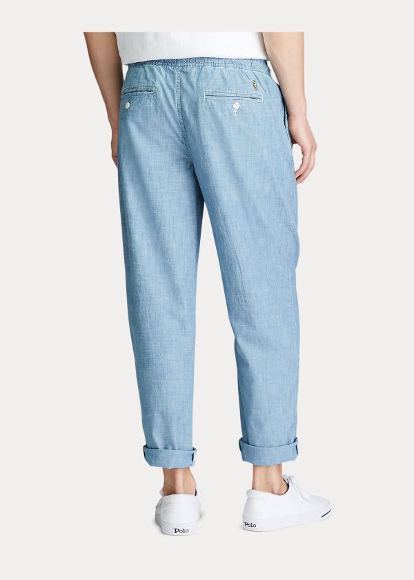 Ralph Lauren Relaxed Fit Chambray Pant Světle Blankyt | erRxVVEs