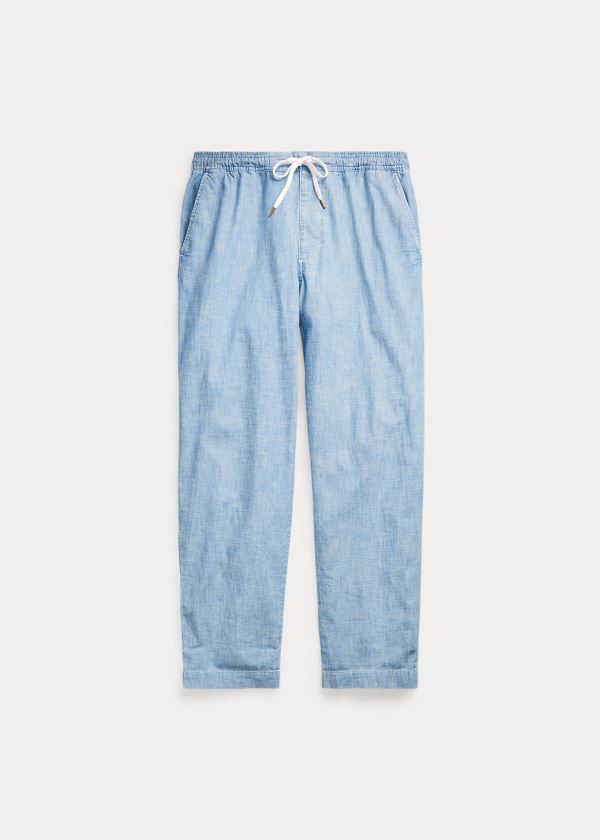 Ralph Lauren Relaxed Fit Chambray Pant Světle Blankyt | erRxVVEs