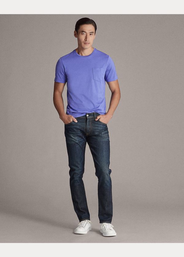 Ralph Lauren Relaxed Fit Pocket T-Shirt Fialové | BUaIgTdA