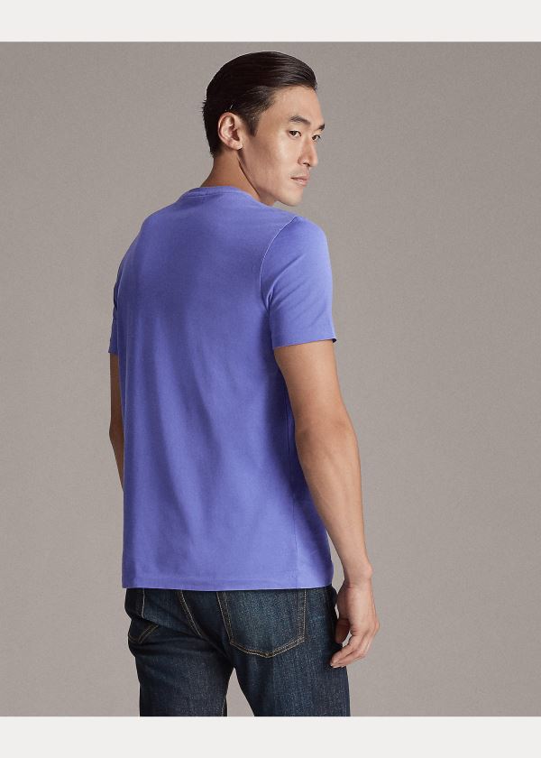 Ralph Lauren Relaxed Fit Pocket T-Shirt Fialové | BUaIgTdA