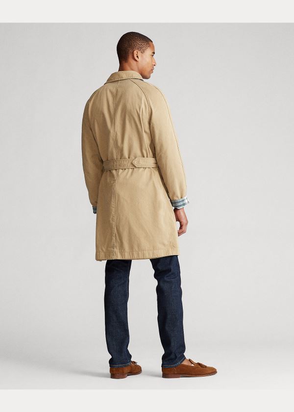 Ralph Lauren Reversible Balmacaan Coat Hnědožlutý | 5mOFpdpB