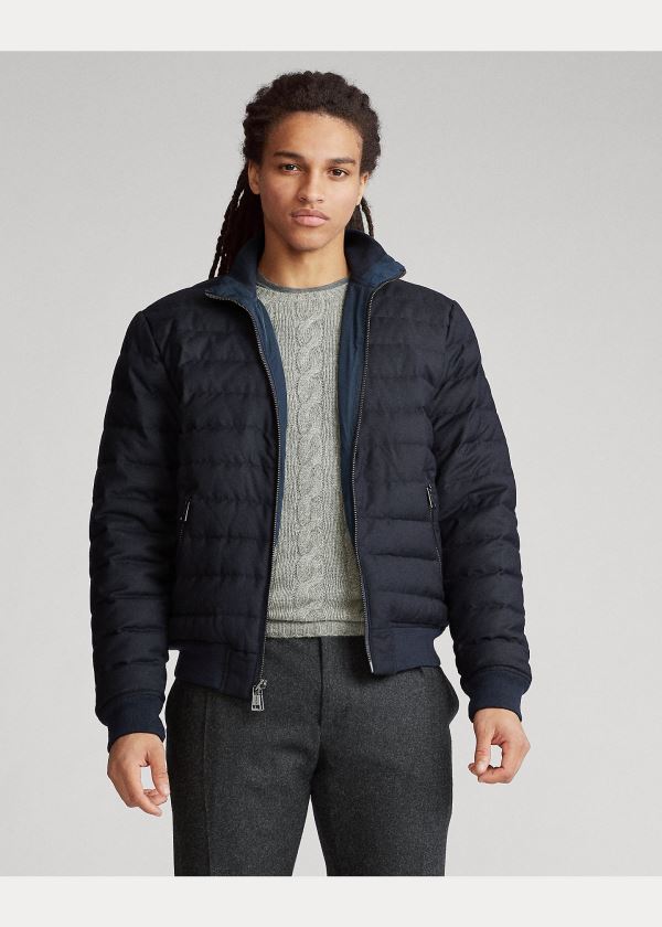 Ralph Lauren Reversible Down Jacket Tmavě Blankyt | vovBARgf