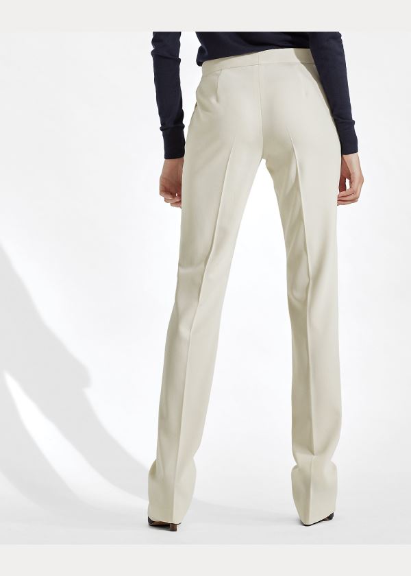 Ralph Lauren Seth Wool Gabardine Pant Světle Krém | d5RHkLhX