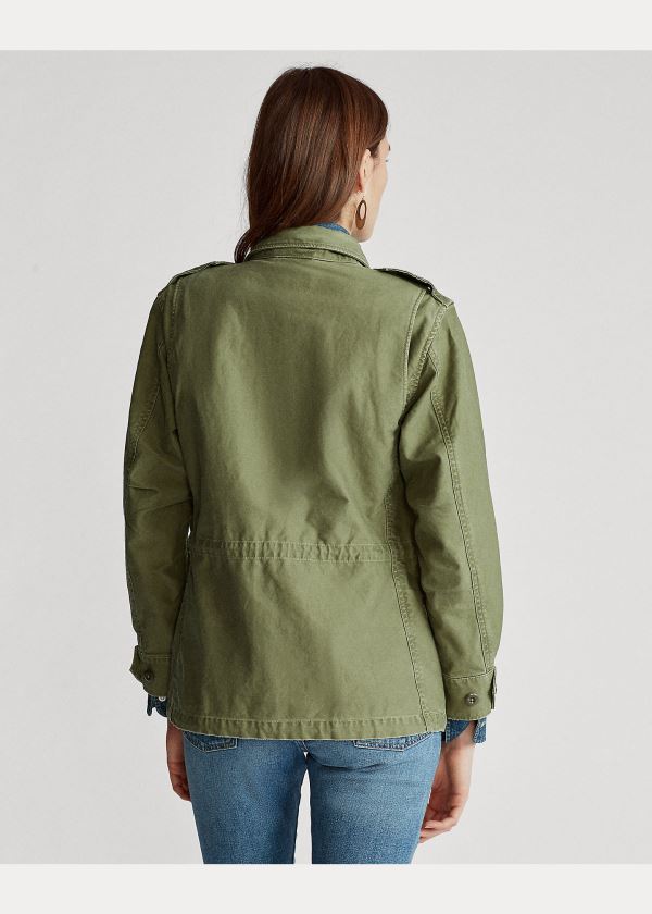 Ralph Lauren Signature Military Jacket Olivy Zelené | z4r9vqwW