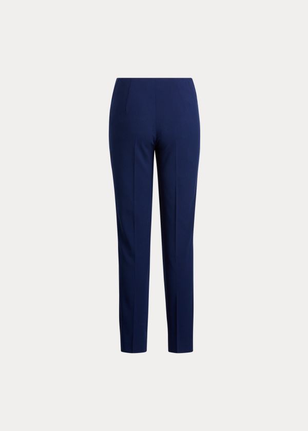 Ralph Lauren Simone Virgin Wool Pant Tmavě Blankyt | II5W73uN