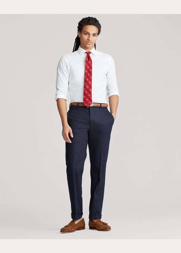 Ralph Lauren Slim Fit Easy Care Shirt Bílé | 8rht9Hq7