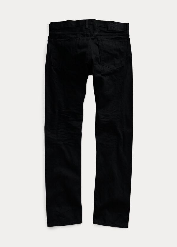 Ralph Lauren Slim Fit Selvedge Jean Černé | Blxpd2TF