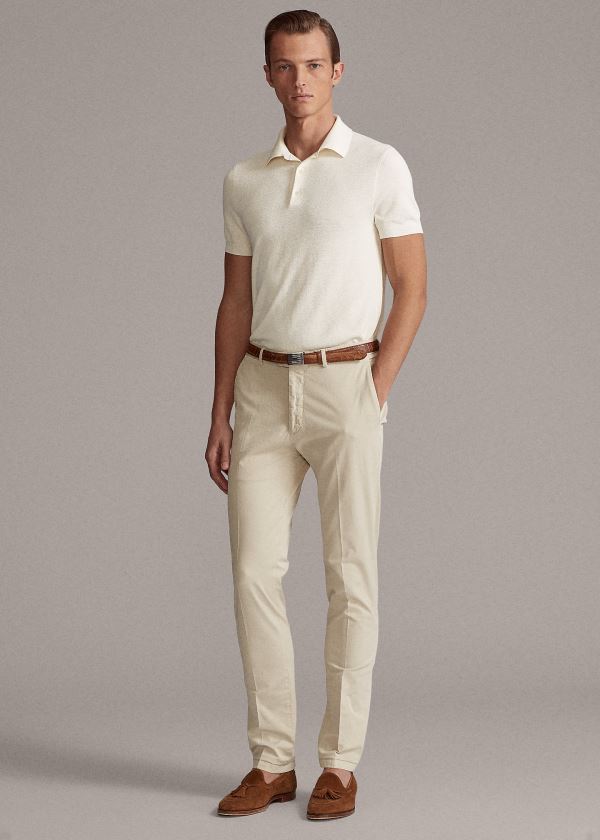 Ralph Lauren Slim Fit Stretch Chino Pant Béžový | ax8GSJUv