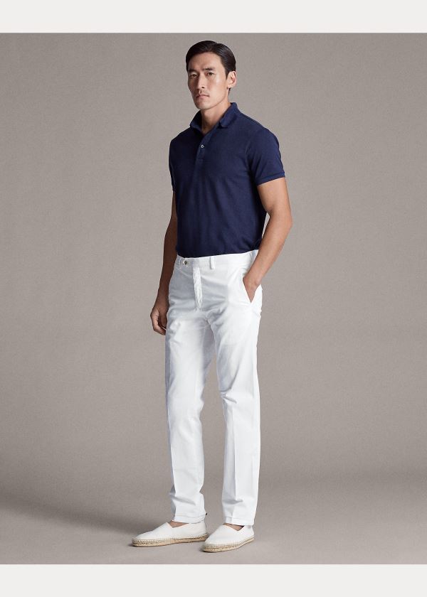 Ralph Lauren Slim Fit Stretch Chino Pant Bílé | o0sSFxmC