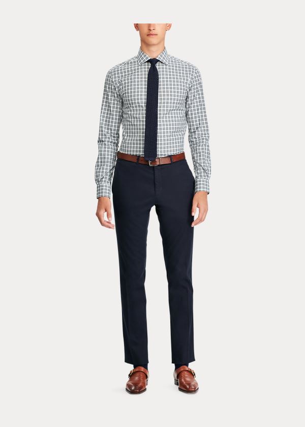 Ralph Lauren Slim Fit Stretch Chino Tmavě Blankyt | ASg4fgUJ