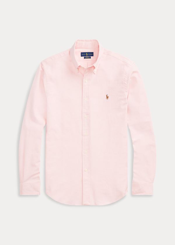 Ralph Lauren Slim Fit Stretch Oxford Shirt Růžové | K8DtBwOh