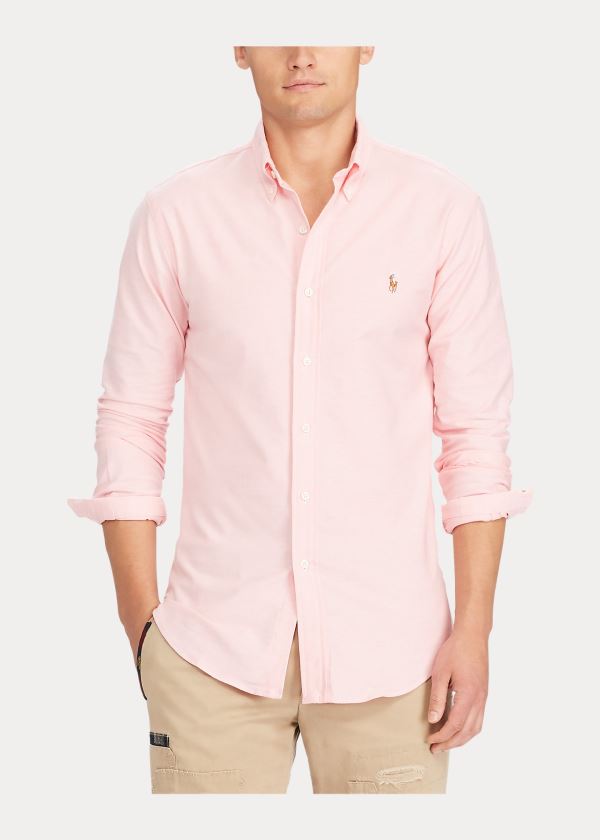 Ralph Lauren Slim Fit Stretch Oxford Shirt Růžové | K8DtBwOh