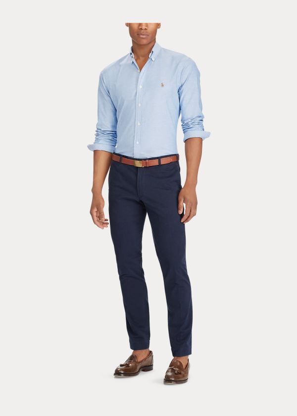 Ralph Lauren Slim Fit Stretch Oxford Shirt Blankyt | ZZrLLYlO