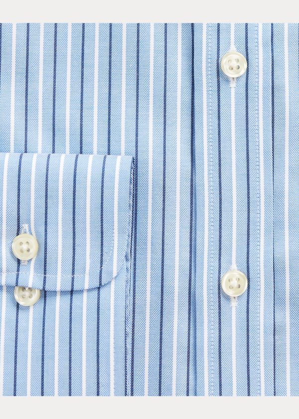 Ralph Lauren Slim Fit Striped Dobby Shirt Blankyt Bílé Proužek | npLnGfIf