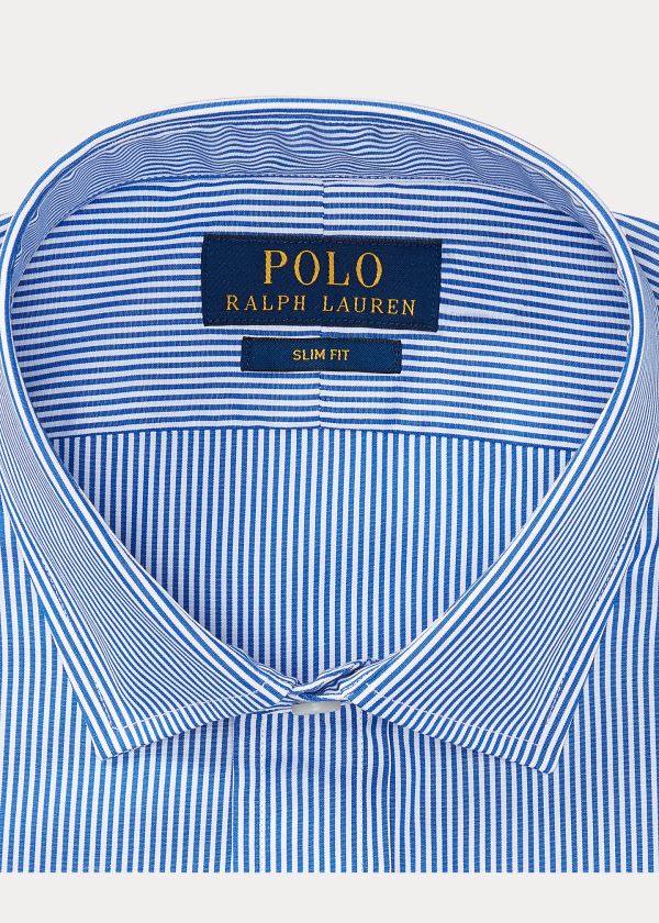 Ralph Lauren Slim Fit Striped Shirt Blankyt Bílé | 9IxJXBcb