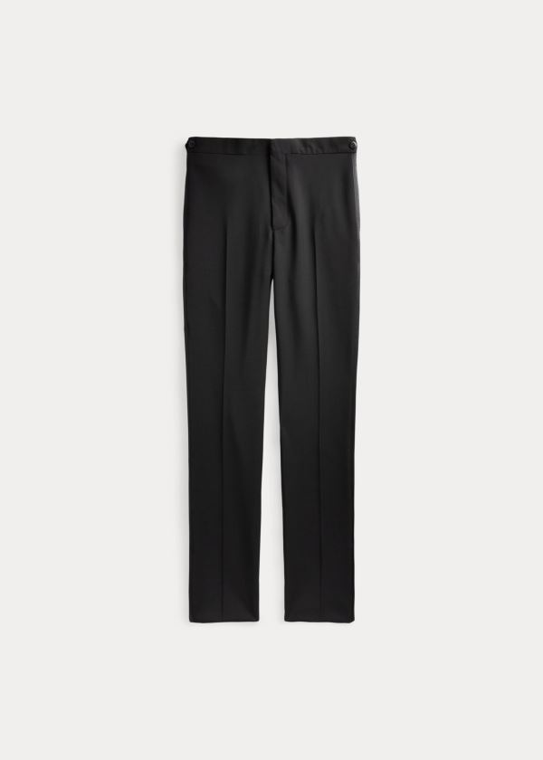 Ralph Lauren Slim Fit Wool Tuxedo Trouser Černé | a0OnZRh4