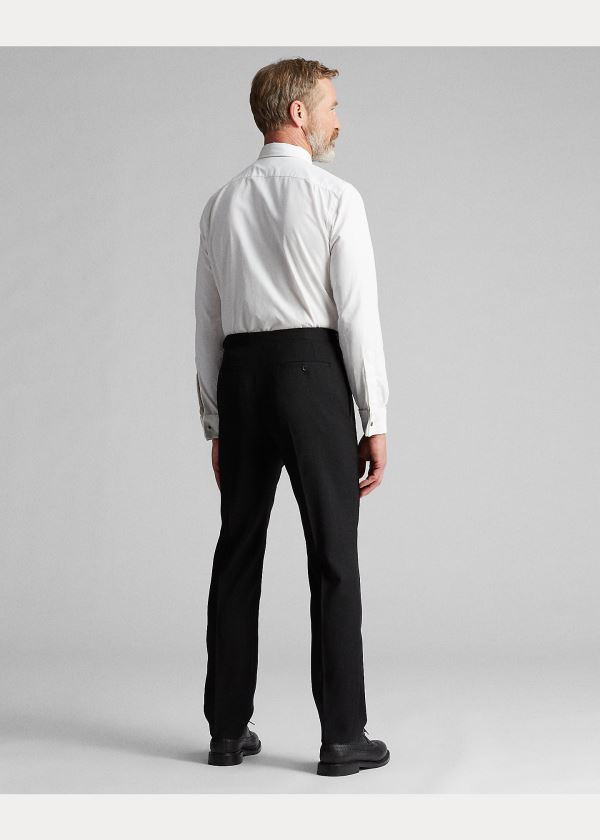 Ralph Lauren Slim Fit Wool Tuxedo Trouser Černé | a0OnZRh4