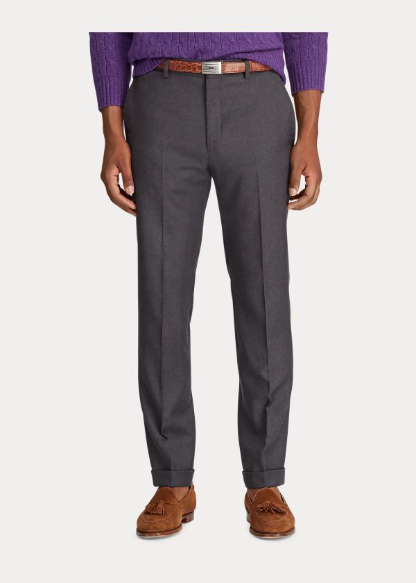 Ralph Lauren Slim Fit Wool Twill Trouser Šedé | m9XYlL9G