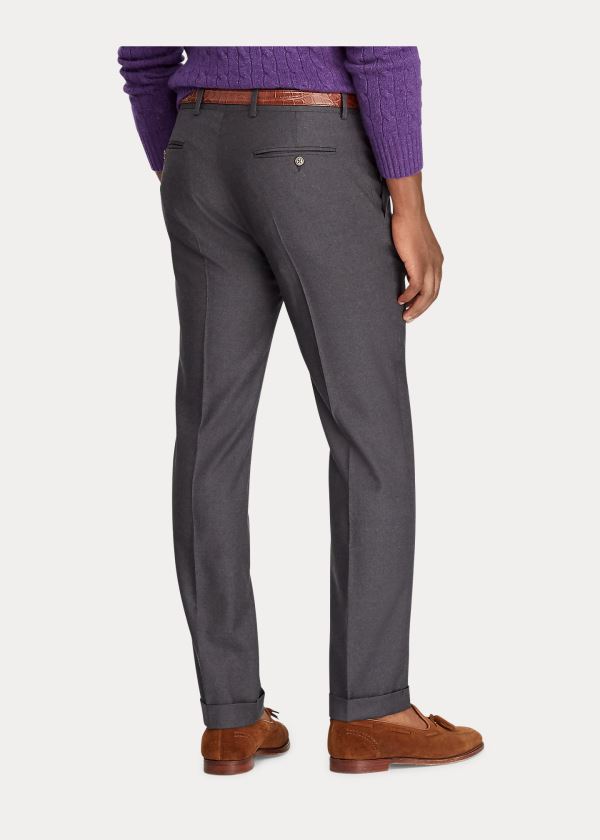 Ralph Lauren Slim Fit Wool Twill Trouser Šedé | m9XYlL9G