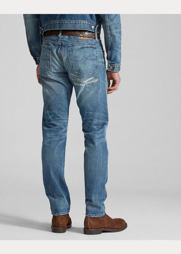 Ralph Lauren Slim Narrow Jean Blankyt Blankyt Světle Modré | HbiIhhty