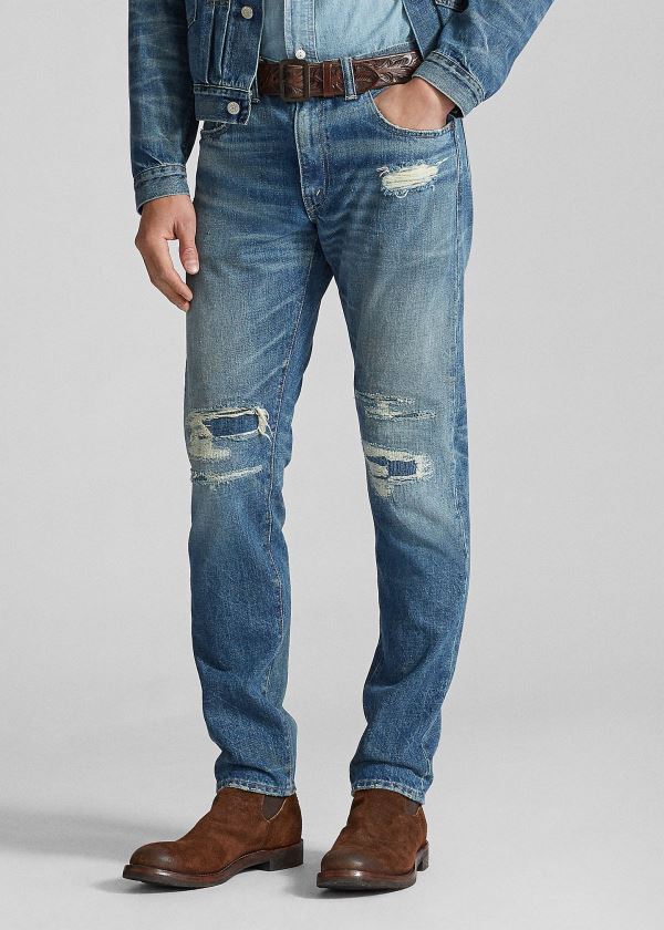 Ralph Lauren Slim Narrow Jean Blankyt Blankyt Světle Modré | HbiIhhty