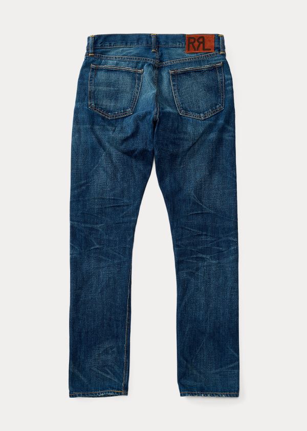 Ralph Lauren Slim Narrow Selvedge Jean Blankyt Blankyt Světle Modré | QKE1aaLH