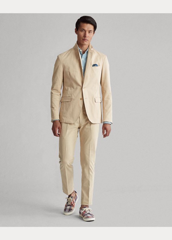 Ralph Lauren Soft Stretch Chino Suit Jacket Hnědožlutý | Mhp5xmbF