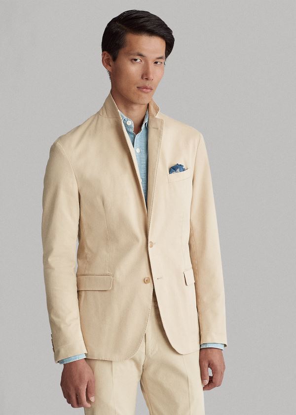 Ralph Lauren Soft Stretch Chino Suit Jacket Hnědožlutý | Mhp5xmbF