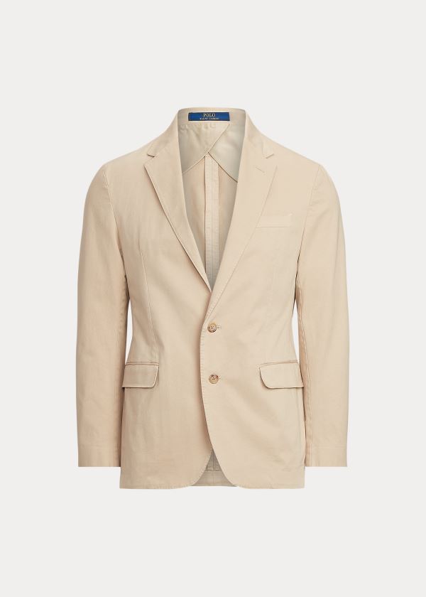 Ralph Lauren Soft Stretch Chino Suit Jacket Hnědé | REfflB5G