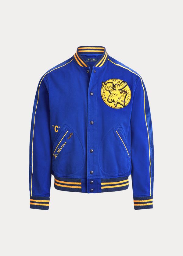 Ralph Lauren Sportsman Baseball Jacket Královská Modrá Blankyt | OTdn0Niq