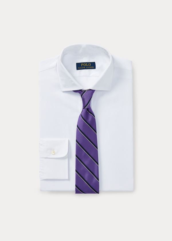 Ralph Lauren Standard Fit Bavlněné Shirt Bílé | F2bQaJcg