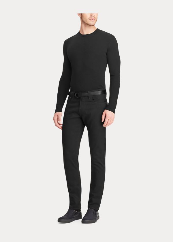 Ralph Lauren Straight Fit Stretch Jean Černé | 2gkQ0CVH