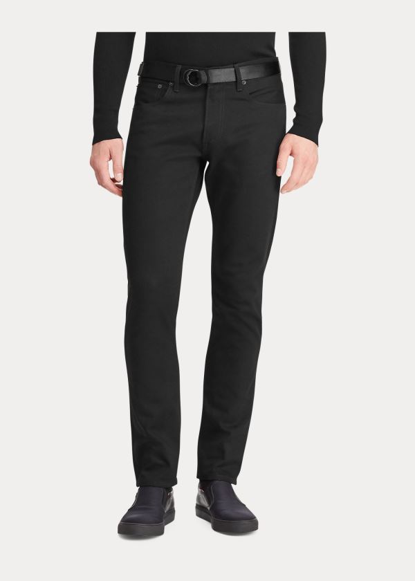 Ralph Lauren Straight Fit Stretch Jean Černé | 2gkQ0CVH