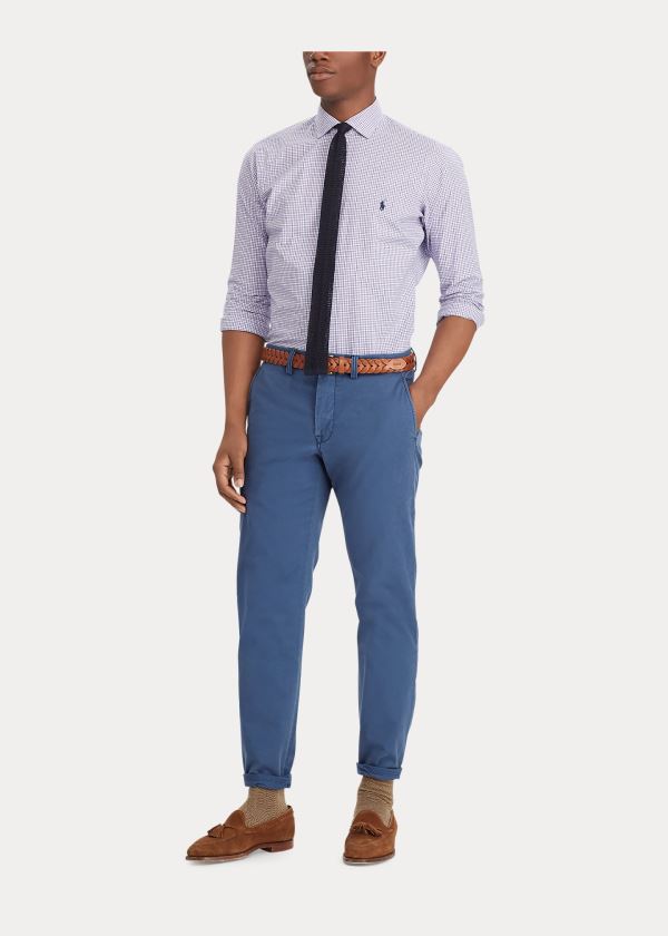 Ralph Lauren Stretch Classic Fit Chino Tmavě Blankyt | RmQKqRI2