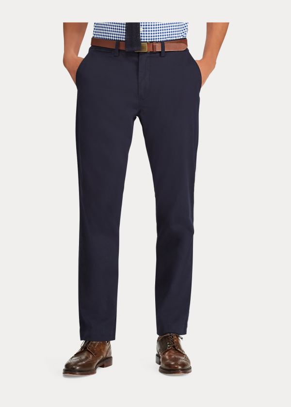 Ralph Lauren Stretch Classic Fit Chino Tmavě Blankyt | aoYepyFx