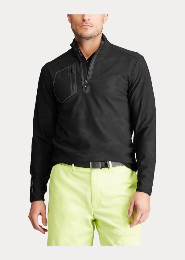 Ralph Lauren Stretch Quarter-Zip Pullover Černé Maskáčové | lOE6klsc