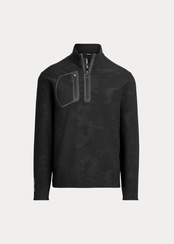 Ralph Lauren Stretch Quarter-Zip Pullover Černé Maskáčové | lOE6klsc