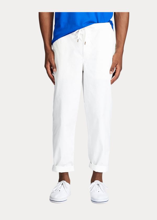 Ralph Lauren Stretch Relaxed Fit Chino Bílé | DbabJW2y