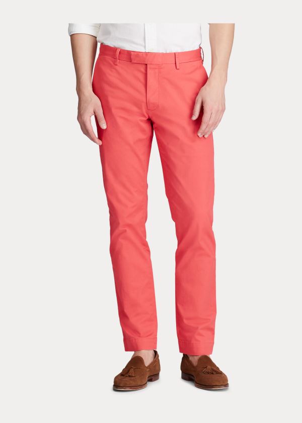 Ralph Lauren Stretch Slim Fit Chino Pant Červené | enjL5aTM