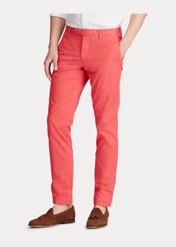 Ralph Lauren Stretch Slim Fit Chino Pant Červené | enjL5aTM