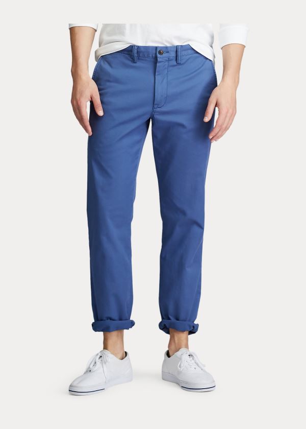 Ralph Lauren Stretch Straight Fit Chino Královská Modrá Blankyt | 7EX7dxCk