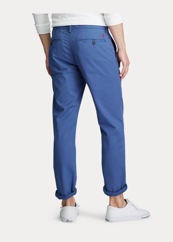 Ralph Lauren Stretch Straight Fit Chino Královská Modrá Blankyt | 7EX7dxCk