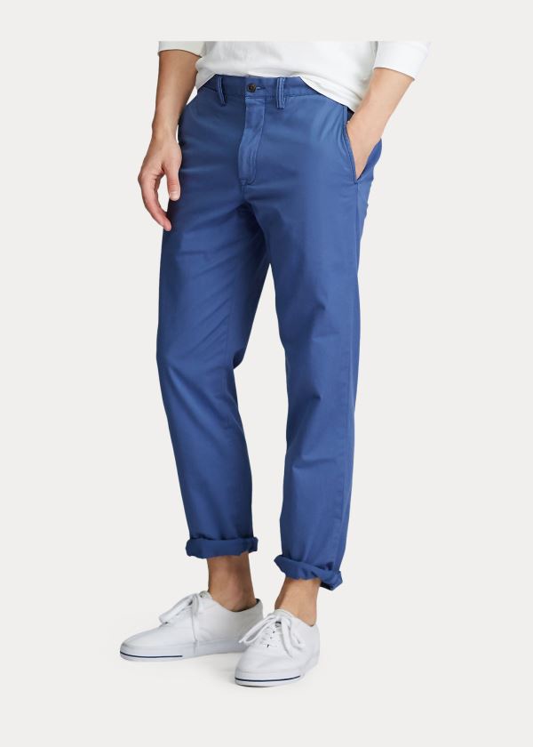 Ralph Lauren Stretch Straight Fit Chino Královská Modrá Blankyt | 7EX7dxCk