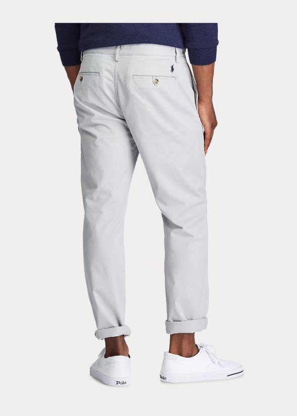 Ralph Lauren Stretch Straight Fit Chino Šedé | h66JEraL