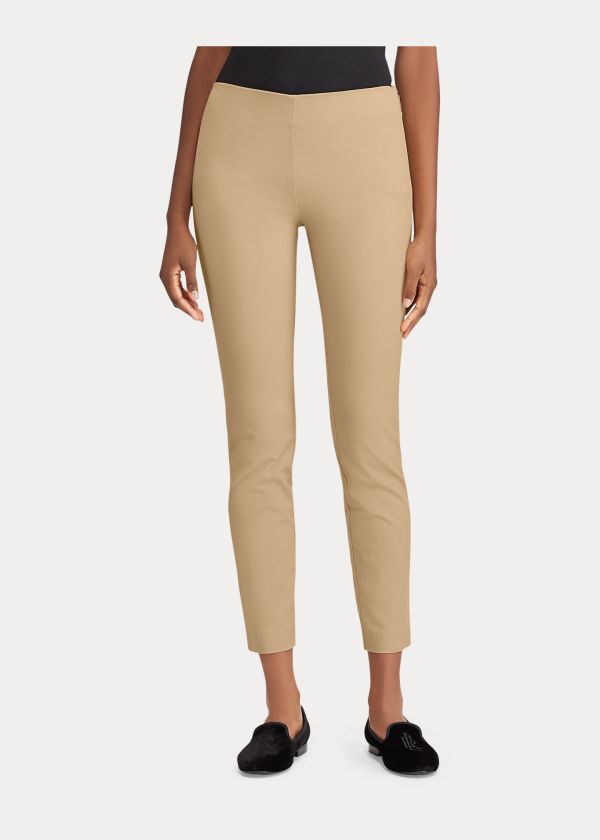 Ralph Lauren Stretch Twill Skinny Pant Hnědé | QyU9p7Ah