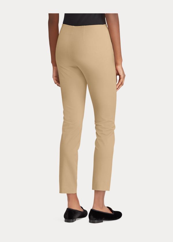 Ralph Lauren Stretch Twill Skinny Pant Hnědé | QyU9p7Ah