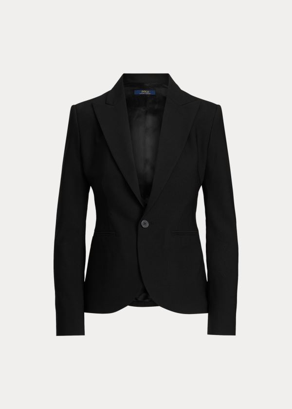 Ralph Lauren Stretch Wool One-Button Blazer Černé | TTmnm6gq