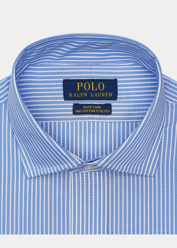 Ralph Lauren Striped Easy Care Stretch Poplin Shirt - All Fits Blankyt Bílé | oIyACstu