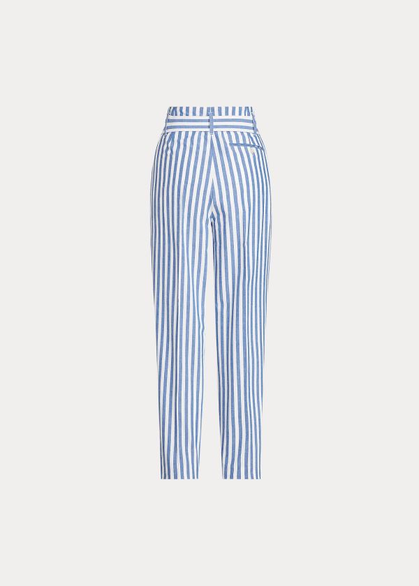 Ralph Lauren Striped Straight-Leg Pant Blankyt Bílé Proužek | I1E596jO