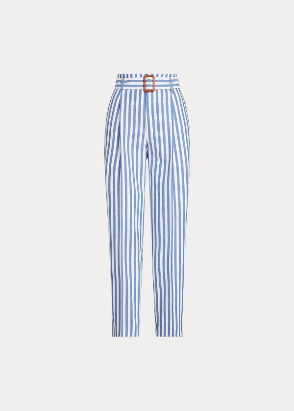 Ralph Lauren Striped Straight-Leg Pant Blankyt Bílé Proužek | I1E596jO